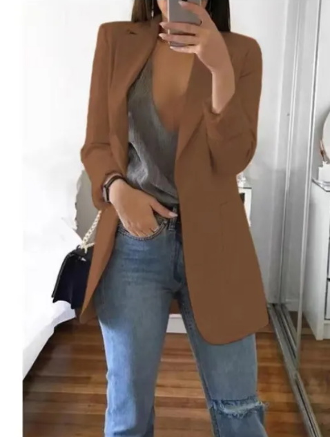 Lapel Slim Cardigan Temperament Blazer