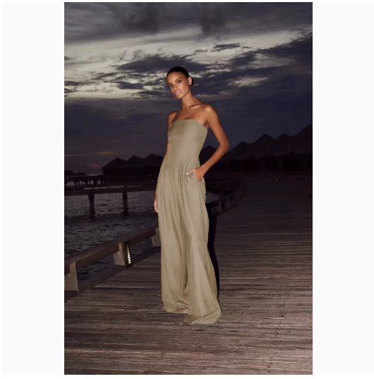 Women's Slim-Fit Casual Jumpsuit