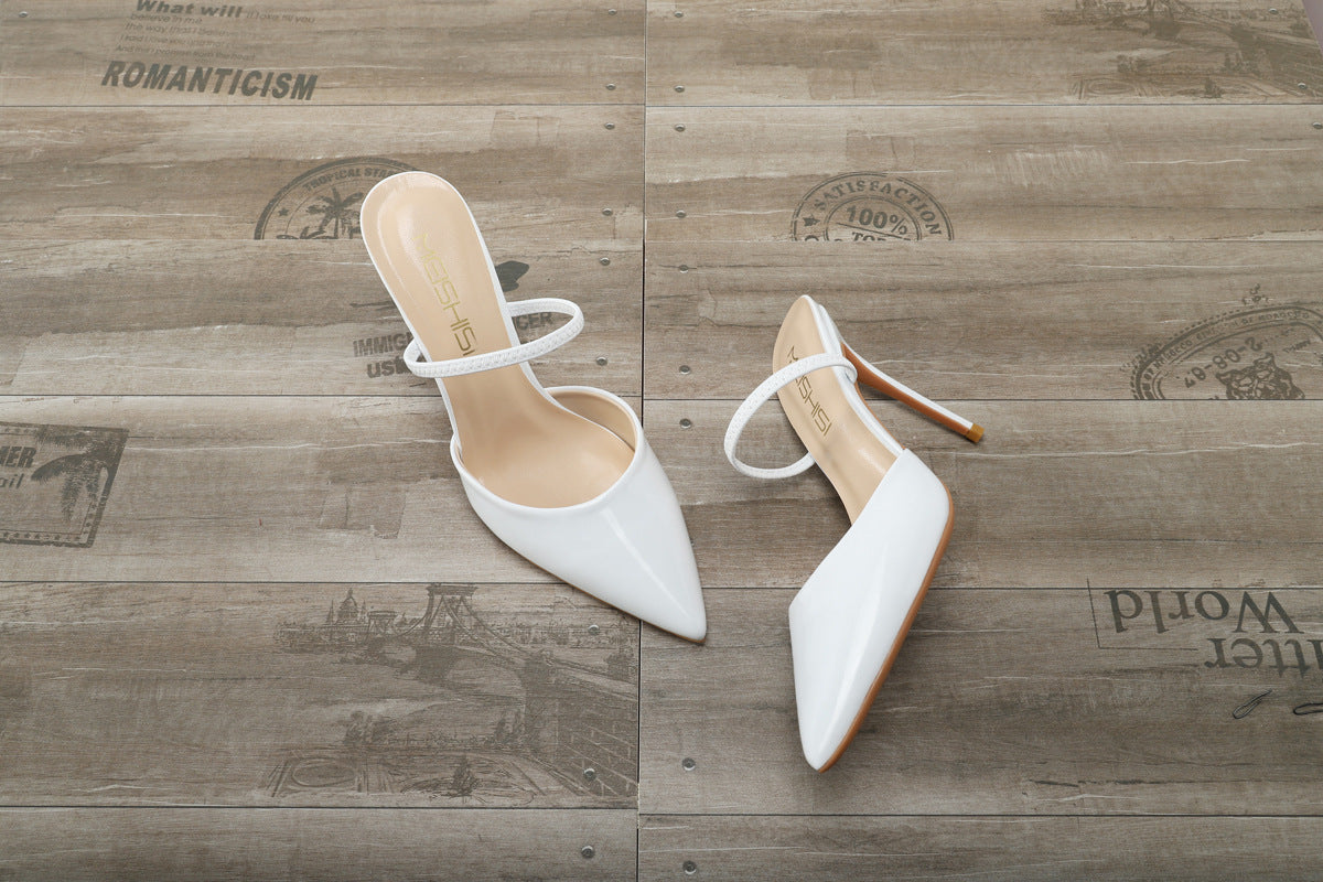 Refreshing Summer Pointed Toe Backless Sandals