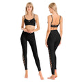 High-Stretch Yoga Pants with Beautiful Back Sports Bra